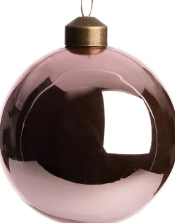 Intratuin Weihnachtskugel Caudry rosa glänzend D 8 cm