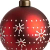 Intratuin Weihnachtskugel Revin rot D 8 cm