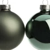 Intratuin Weihnachtskugeln grün matt und glänzend D 6 cm 10 St.