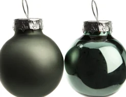 Intratuin Weihnachtskugeln grün matt und glänzend D 2,5 cm 24 St.
