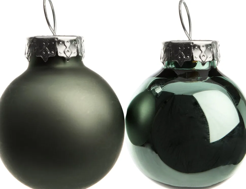Intratuin Weihnachtskugeln grün matt und glänzend D 2,5 cm 24 St.