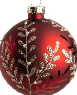 Intratuin Weihnachtskugeln Avril rot D 8 cm