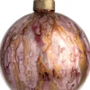 Intratuin Weihnachtskugel Dunquin bordeaux / orange D 8 cm