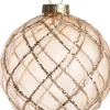Intratuin Weihnachtskugel Carli Rauten gold D 8 H 8 cm