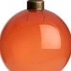 Intratuin Weihnachtskugel Belfort dunkelorange transparent D 8 cm