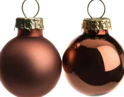 Intratuin Weihnachtskugeln kupfer matt und glänzend D 2,5 cm 24 St.