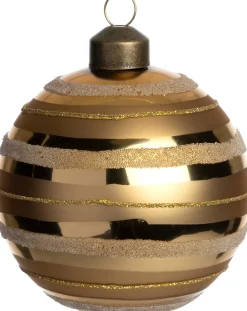 Intratuin Weihnachtskugel Crowley gold D 8 cm