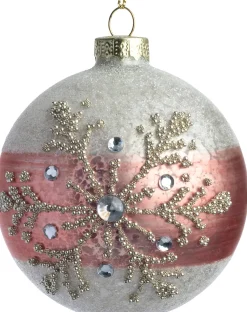 Intratuin Weihnachtskugel Callum rosa D 8 cm