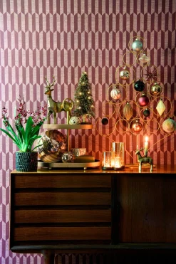 Intratuin Weihnachtskugel Disco gold / kupfer D 10 cm