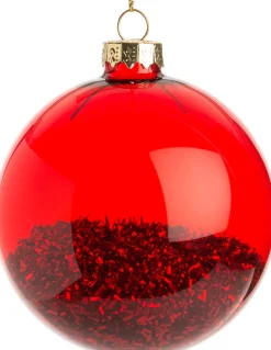 Intratuin Weihnachtskugel Ryana rot D 8 H 8 cm