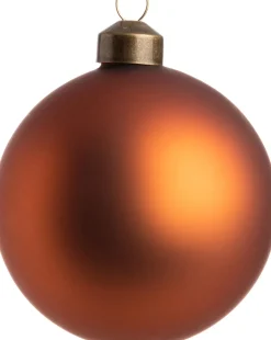 Intratuin Weihnachtskugel Colmar orange matt D 8 cm