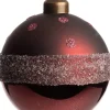 Intratuin Weihnachtskugel Rennes dunkelrot D 8 cm