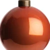 Intratuin Weihnachtskugel Belfort orange glänzend D 8 cm