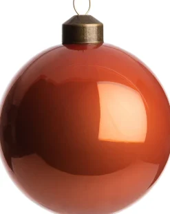 Intratuin Weihnachtskugel Belfort orange glänzend D 8 cm