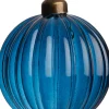 Intratuin Weihnachtskugel Melle blau D 8 cm