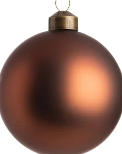 Intratuin Weihnachtskugel Colmar braun matt D 8 cm