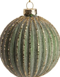 Intratuin Weihnachtskugel Roxie grün D 8 H 8 cm