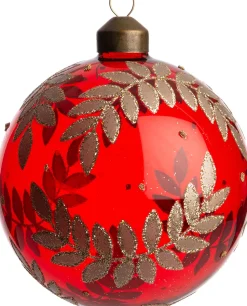 Intratuin Weihnachtskugel Toulouse rot D 12 H 12 cm