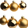 Intratuin Weihnachtskugeln gold matt und glänzend D 5/6/7 cm 42 St.