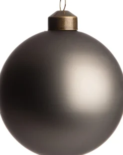Intratuin Weihnachtskugel Dax grau matt D 8 cm