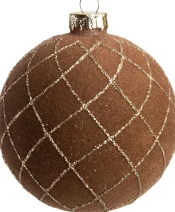 Intratuin Weihnachtskugeln Bernaville braun D 8 cm