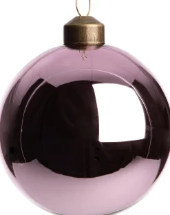 Intratuin Weihnachtskugel Autun violett glänzend D 8 cm