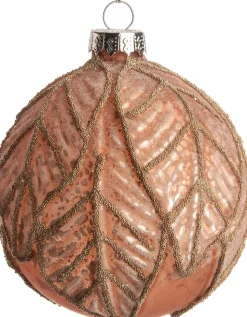 Intratuin Weihnachtskugel Cyntia kupfer D 8 H 8 cm