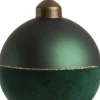 Intratuin Weihnachtskugel Jera grün D 8 H 8 cm