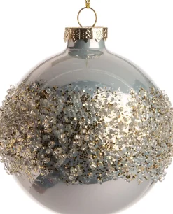 Intratuin Weihnachtskugel Delora D 8 cm silber