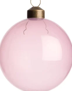 Intratuin Weihnachtskugel Autun rosa transparent D 8 cm