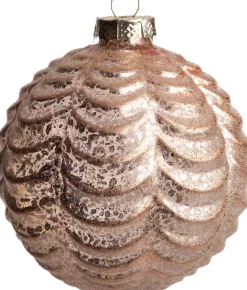 Intratuin Weihnachtskugeln Brassy rosa D 10