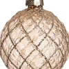 Intratuin Weihnachtskugel Jetta Rauten gold D 8 H 8 cm