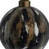 Intratuin Weihnachtskugel Marble gold / schwarz / weiß D 8 cm