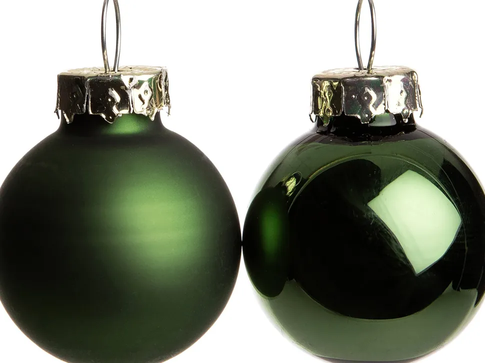 Intratuin Weihnachtskugeln grün matt und glänzend D 2,5 cm 24 St.