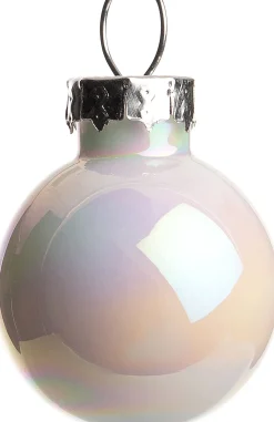Intratuin Weihnachtskugeln perlweiß matt und glänzend D 2,5 cm 24 St.
