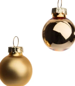 Intratuin Weihnachtskugeln gold matt und glänzend D 2,5 cm 24 St.