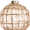 Intratuin Weihnachtskugel Carli gold D 8 H 8 cm
