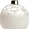 Intratuin Weihnachtskugel Duns weiß / transparent D 8 cm