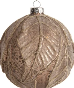 Intratuin Weihnachtskugel Cyntia braun D 10 H 10 cm