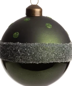 Intratuin Weihnachtskugel Rennes grün D 8 cm