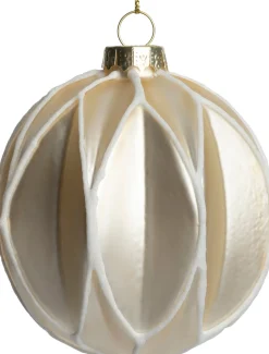 Intratuin Weihnachtskugel Scariff creme D 8 cm