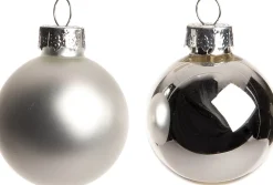 Intratuin Weihnachtskugeln silber matt und glänzend D 3,5 cm 16 St.