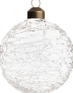 Intratuin Weihnachtskugel Bristol Craquelé transparent D 8 cm