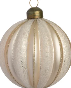 Intratuin Weihnachtskugel Arigna beige / gold D 8 cm