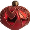 Intratuin Weihnachtskugel Vannes Zwiebelform rot D 8 cm