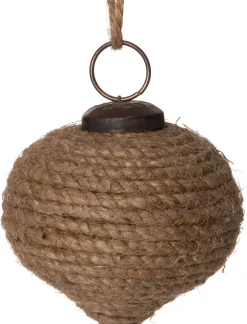 Intratuin Weihnachtskugel Seil natur D 6 H 6 cm