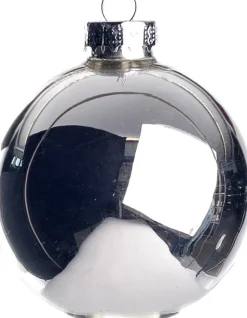 Intratuin Weihnachtskugeln silber matt und glänzend D 7 cm 8 St.