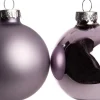 Intratuin Weihnachtskugeln lila matt und glänzend D 6,7 cm 8 St.