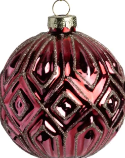 Intratuin Weihnachtskugel Windsor rot D 8 cm