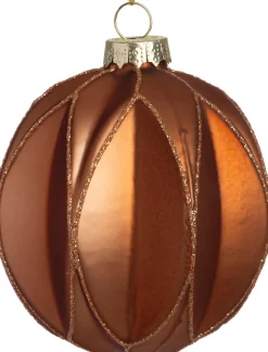 Intratuin Weihnachtskugel Scariff rot D 8 cm